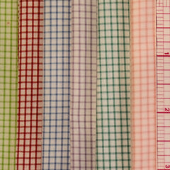 100% Cottons: Pima Checkerboard Windowpane - 45" - Old B Doll Clothing Company